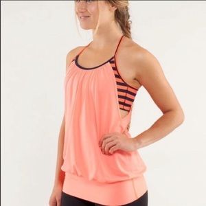 LULULEMON NO LIMITS ORANGE TANK